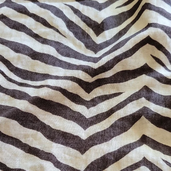 🌞Tahari Black and White Zebra Print Linen Pants Sz 1X - Picture 6 of 6